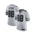 Men's Nike Dallas Cowboys #88 Dez Bryant Limited Gray Gridiron II NFL Jersey