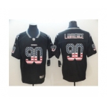 Men's Nike Dallas Cowboys #90 Demarcus Lawrence Limited Black Rush USA Flag NFL Jersey