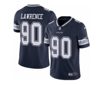 Men's Nike Dallas Cowboys #90 Demarcus Lawrence Vapor Untouchable Limited Navy Blue Team Color NFL Jersey