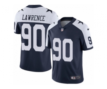 Men's Nike Dallas Cowboys #90 Demarcus Lawrence Vapor Untouchable Limited Navy Blue Throwback Alternate NFL Jersey