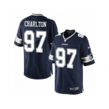 Men's Nike Dallas Cowboys #97 Taco Charlton Limited Navy Blue Team Color NFL Jersey