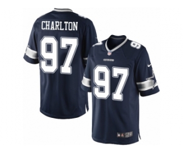 Men's Nike Dallas Cowboys #97 Taco Charlton Limited Navy Blue Team Color NFL Jersey