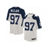 Men's Nike Dallas Cowboys #97 Terrell McClain Limited White Throwback Alternate NFL Jersey