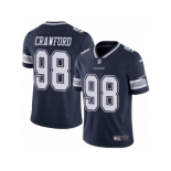 Men's Nike Dallas Cowboys #98 Tyrone Crawford Vapor Untouchable Limited Navy Blue Team Color NFL Jersey