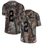 Nike Cowboys #2 Greg Zuerlein Camo Men's Stitched NFL Limited Rush Realtree Jersey