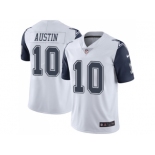 Nike Dallas Cowboys #10 Tavon Austin White Men Stitched NFL Limited Rush Jersey