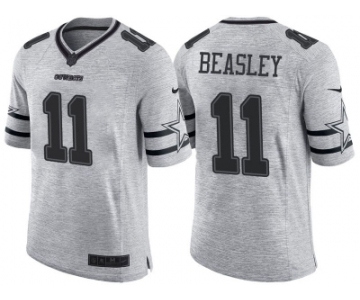 Nike Dallas Cowboys #11 Cole Beasley 2016 Gridiron Gray II Men's NFL Limited Jersey