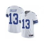 Nike Dallas Cowboys #13 Michael Gallup White Men Stitched NFL Vapor Untouchable Limited Jersey