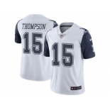 Nike Dallas Cowboys #15 Deonte Thompson White Men Stitched NFL Limited Rush Jersey