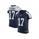 Nike Dallas Cowboys #17 Allen Hurns Navy Blue Thanksgiving Men Stitched NFL Vapor Untouchable Throwback Elite Jersey