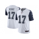 Nike Dallas Cowboys #17 Allen Hurns White Men Stitched NFL Limited Rush Jersey