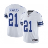 Nike Dallas Cowboys #21 Deion Sanders White Men's Stitched NFL Vapor Untouchable Limited Jersey