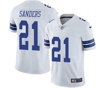 Nike Dallas Cowboys #21 Deion Sanders White Men's Stitched NFL Vapor Untouchable Limited Jersey