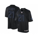 Nike Dallas Cowboys #21 Ezekiel Elliott Black Men's Stitched NFL Impact Limited Jersey