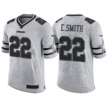 Nike Dallas Cowboys #22 Emmitt Smith 2016 Gridiron Gray II Men's NFL Limited Jersey