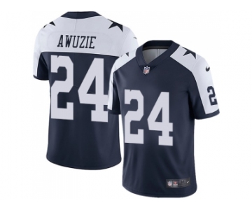 Nike Dallas Cowboys #24 Chidobe Awuzie Navy Blue Thanksgiving Men Stitched NFL Vapor Untouchable Limited Throwback Jersey