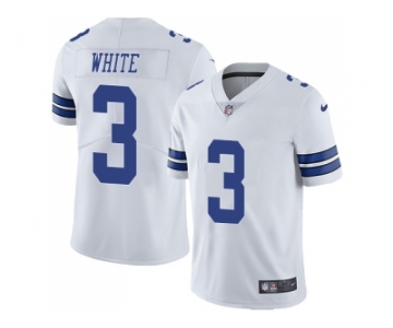 Nike Dallas Cowboys #3 Mike White White Men Stitched NFL Vapor Untouchable Limited Jersey