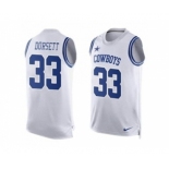 Nike Dallas Cowboys #33 Tony Dorsett White Men's Stitched NFL Limited Tank Top Jersey