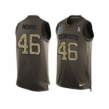 Nike Dallas Cowboys #46 Alfred Morris Green Men's Stitched NFL Limited Salute To Service Tank Top Jersey