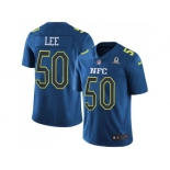 Nike Dallas Cowboys #50 Sean Lee Navy Men's Stitched NFL Limited NFC 2017 Pro Bowl Jersey