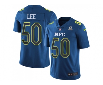 Nike Dallas Cowboys #50 Sean Lee Navy Men's Stitched NFL Limited NFC 2017 Pro Bowl Jersey