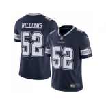 Nike Dallas Cowboys #52 Connor Williams Navy Blue Team Color Men Stitched NFL Vapor Untouchable Limited Jersey