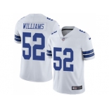 Nike Dallas Cowboys #52 Connor Williams White Men Stitched NFL Vapor Untouchable Limited Jersey