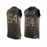 Nike Dallas Cowboys #54 Randy White Green Men's Stitched NFL Limited Salute To Service Tank Top Jersey