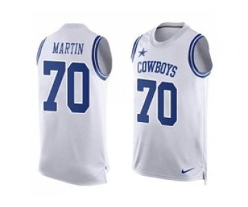 Nike Dallas Cowboys #70 Zack Martin White Men's Stitched NFL Limited Tank Top Jersey