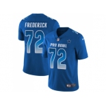 Nike Dallas Cowboys #72 Travis Frederick Royal Men Stitched NFL Limited NFC 2018 Pro Bowl Jersey