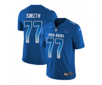 Nike Dallas Cowboys #77 Tyron Smith Royal Men Stitched NFL Limited NFC 2018 Pro Bowl Jersey