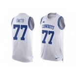 Nike Dallas Cowboys #77 Tyron Smith White Men's Stitched NFL Limited Tank Top Jersey