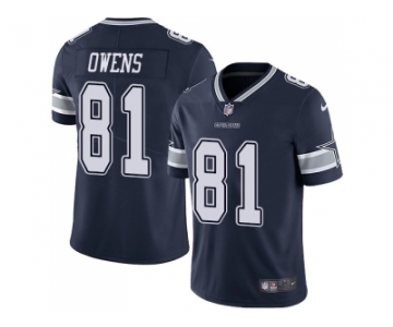 Nike Dallas Cowboys #81 Terrell Owens Navy Blue Team Color Men Stitched NFL Vapor Untouchable Limited Jersey