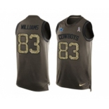 Nike Dallas Cowboys #83 Terrance Williams Green Men's Stitched NFL Limited Salute To Service Tank Top Jersey