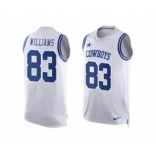 Nike Dallas Cowboys #83 Terrance Williams White Men's Stitched NFL Limited Tank Top Jersey