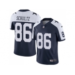 Nike Dallas Cowboys #86 Dalton Schultz Navy Blue Thanksgiving Men Stitched NFL Vapor Untouchable Limited Throwback Jersey