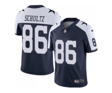 Nike Dallas Cowboys #86 Dalton Schultz Navy Blue Thanksgiving Men Stitched NFL Vapor Untouchable Limited Throwback Jersey