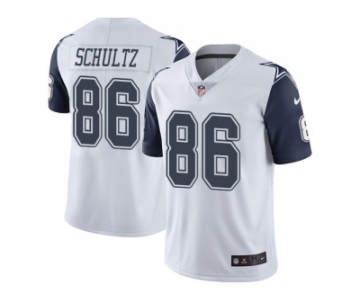 Nike Dallas Cowboys #86 Dalton Schultz White Men Stitched NFL Limited Rush Jersey