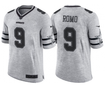 Nike Dallas Cowboys #9 Tony Romo 2016 Gridiron Gray II Men's NFL Limited Jersey