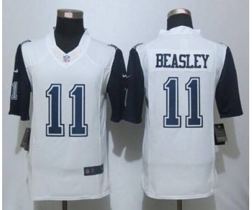 nike nfl jerseys dallas cowboys #11 beasley white[Limited throwback][beasley]