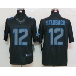 nike nfl jerseys dallas cowboys #12 staubach black[nike limited]