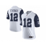 nike nfl jerseys dallas cowboys #12 staubach white[Limited throwback]