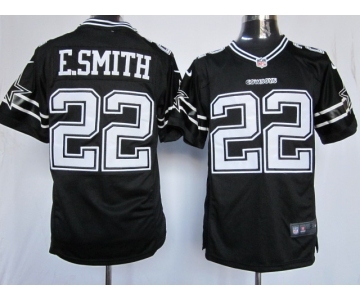 nike nfl jerseys dallas cowboys #22 e.smith black[nike limited]