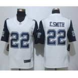 nike nfl jerseys dallas cowboys #22 e.smith white[Limited throwback]