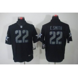 nike nfl jerseys dallas cowboys #22 e.smitth black[nike limited]