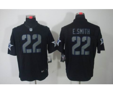 nike nfl jerseys dallas cowboys #22 e.smitth black[nike limited]