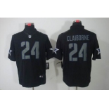 nike nfl jerseys dallas cowboys #24 claiborne black[nike limited]