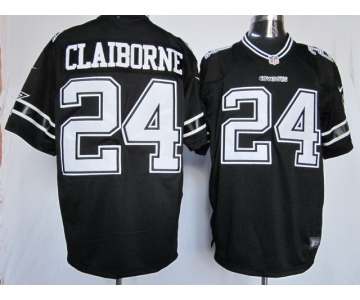 nike nfl jerseys dallas cowboys #24 claiborne black[nike limited]