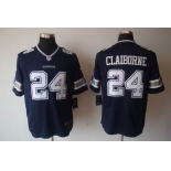 nike nfl jerseys dallas cowboys #24 claiborne blue[nike limited]