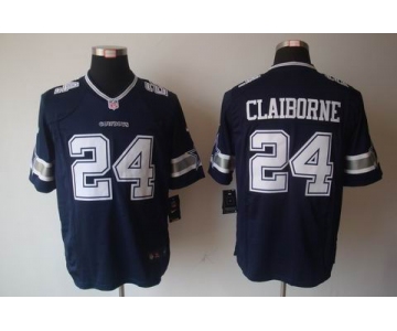 nike nfl jerseys dallas cowboys #24 claiborne blue[nike limited]